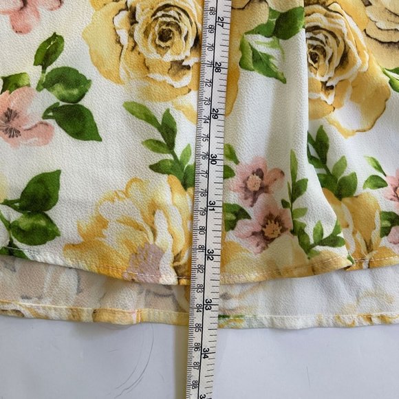 Disney Princess Belle Cutout Lace Floral Skater Dress Med Womens Beauty & Beast - Picture 8 of 12